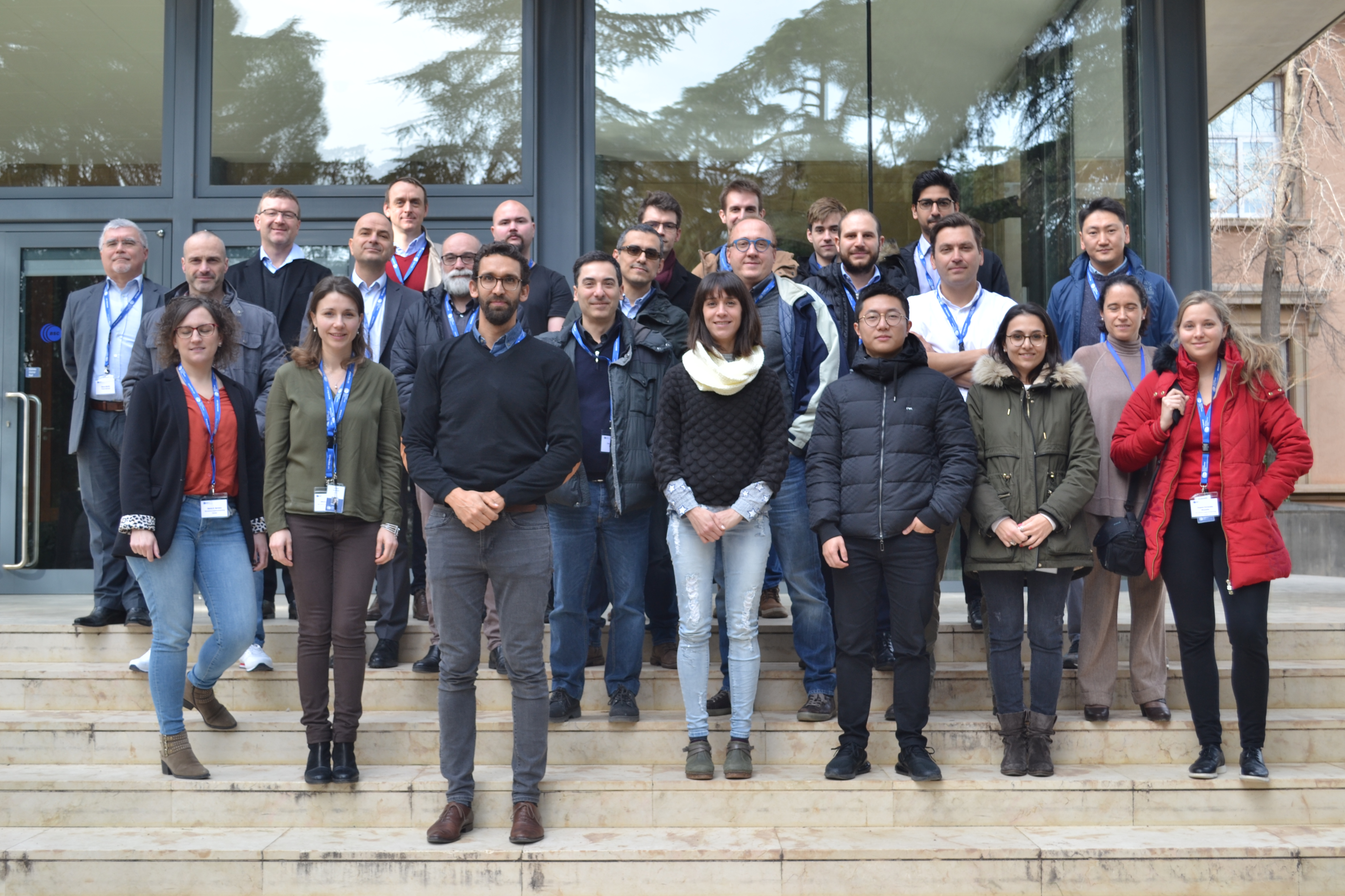 Image: The AMPERE team during the first meeting of the project in Barcelona, Spai